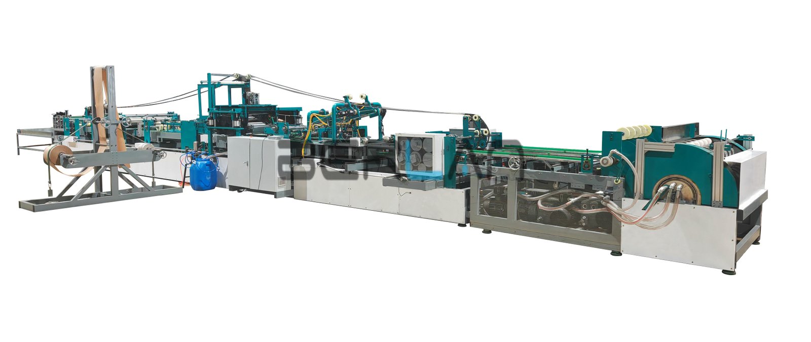 Bag gluing machine